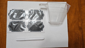 Food Storage Container Measuring Cup, Labels (20) and Marker