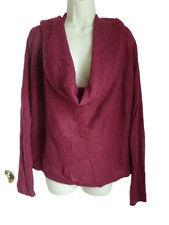 Maurices Sweater Top M Maroon Cowl Neckline Long Sleeves