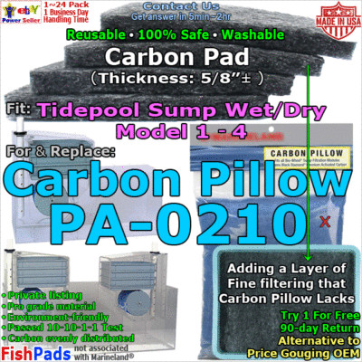 Generic Filters Fit Marineland Wet Dry Sump Tidepool Bio Wheel Pillow PA 0210