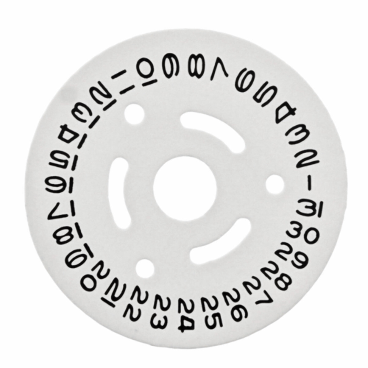 CALENDAR DATE DISC FOR LADY ROLEX 2030/2035 6719 6901 6919 6921 6927 6929 WHITE