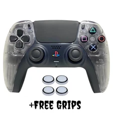 Custom ICEY Clear Transparent Retro PS5 Sony DualSense Controller NEW