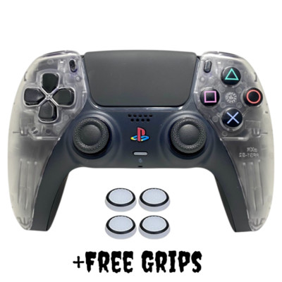 Custom ICEY Clear Transparent Retro PS5 Sony DualSense Controller NEW