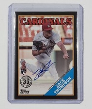 2023 Topps Series 1 ZACK THOMPSON RC ROOKIE AUTO 1988 Design Black #'d /199