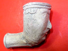 RARE ANTIQUE REV CIVIL WAR ERA CLAY PIPE FACE FRENCH TRADE INDIAN OHIO GENUINE — photo 1