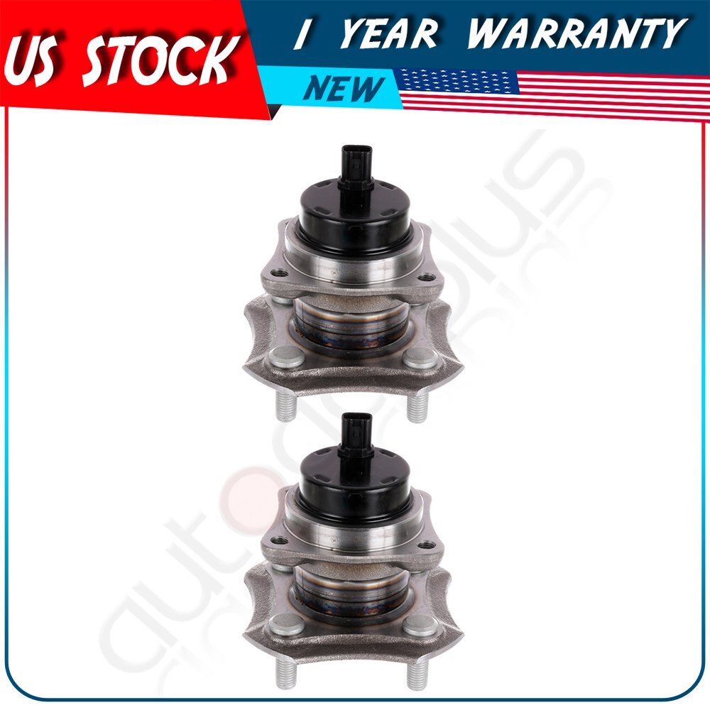 Pair Fits Toyota Prius 2001 2002 2003 Rear Wheel Bearings & Hub Assembly