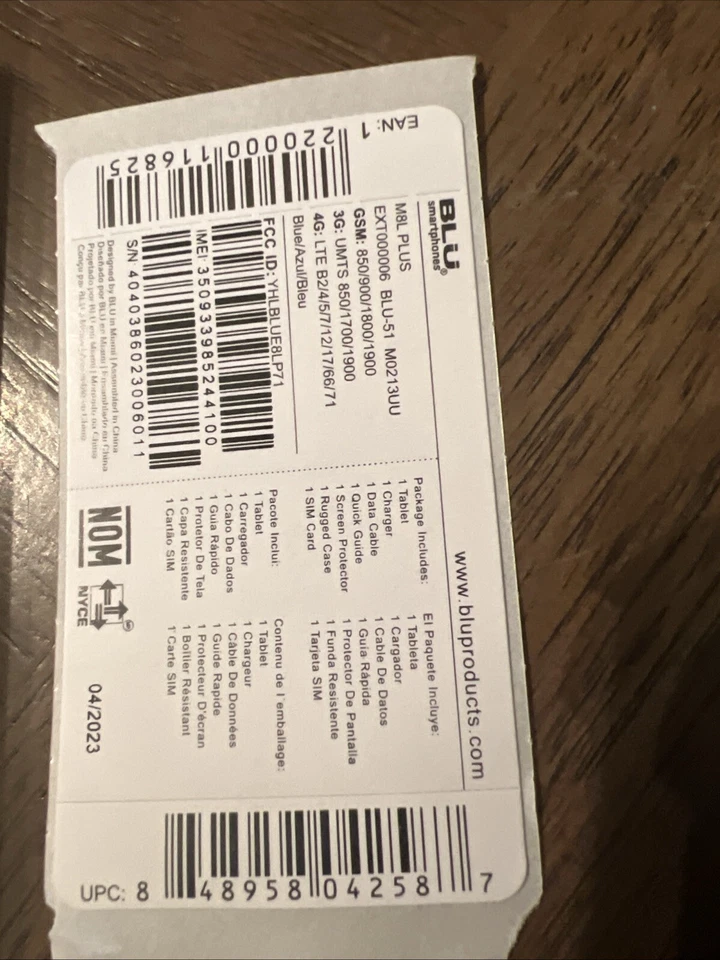 BLU M8L Plus M0212UU 32GB, 8 Inch Tablet - Blue - Image 2 of 4