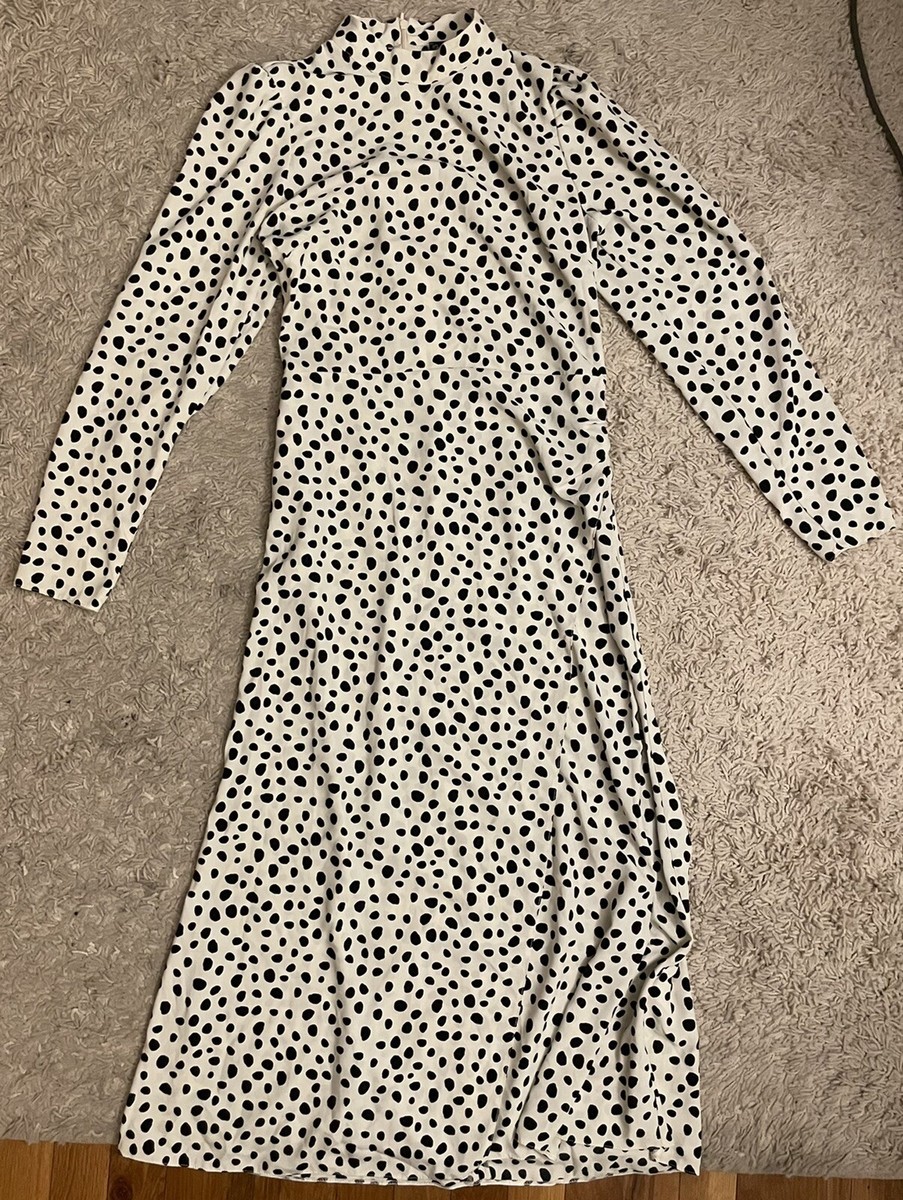 Fashion Miss Selfridge Polka Dot Dress MISS SELFRIDGE Ivory