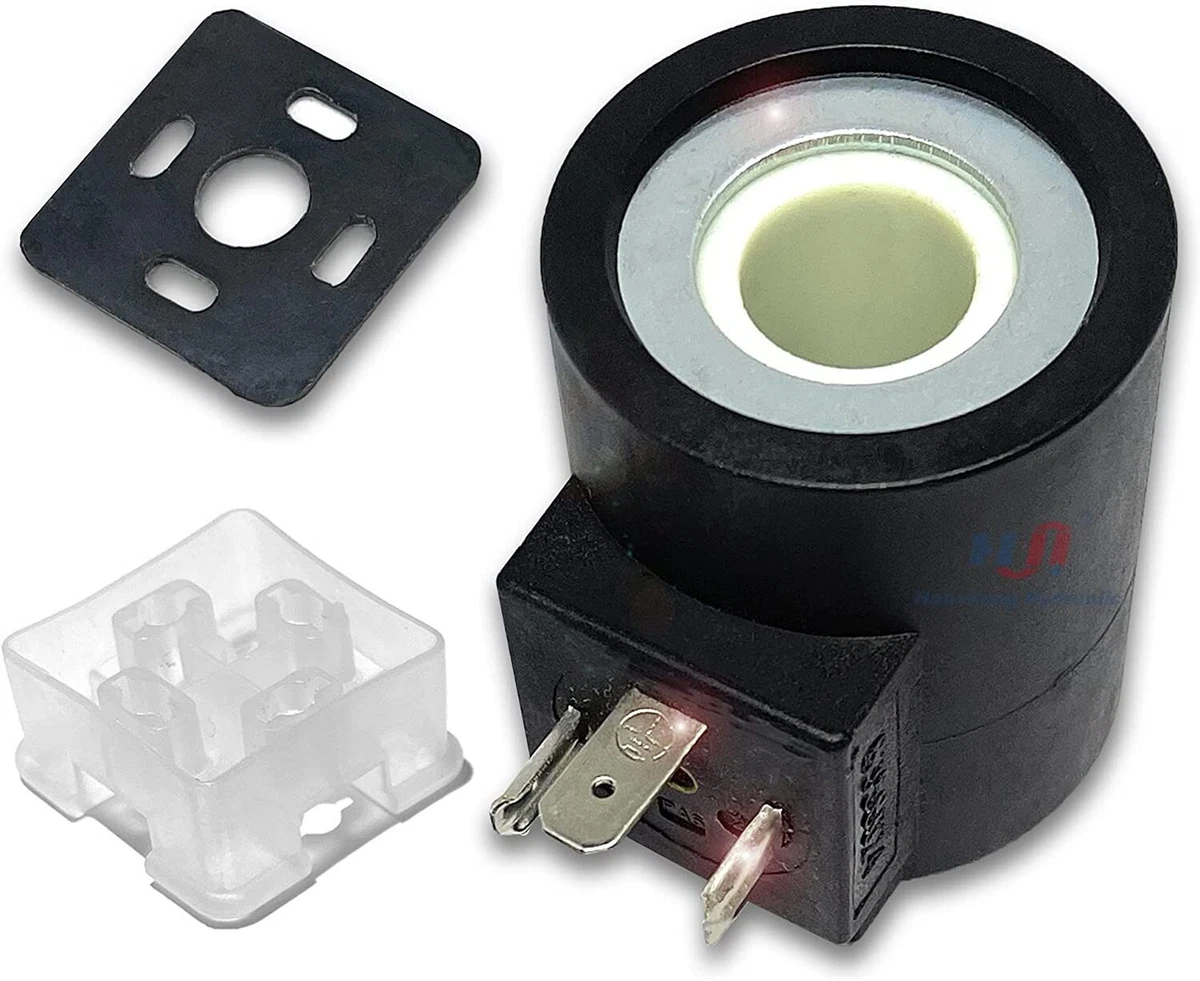 Solenoid Valve Coil Fit Hydra-Force 6356024 3 Prong DIN Connector 