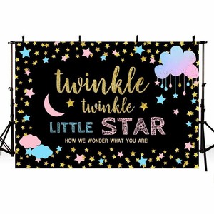 Twinkle Twinkle Little Star Birthday Party Backdrops Baby Shower