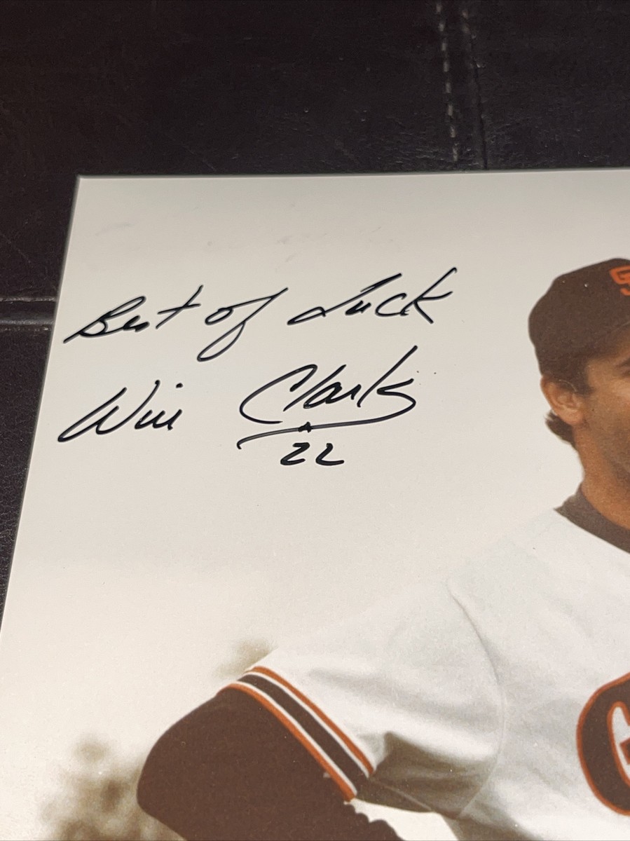 Will Clark Autographed Signed 8x10 Photo San Francisco Giants JSA