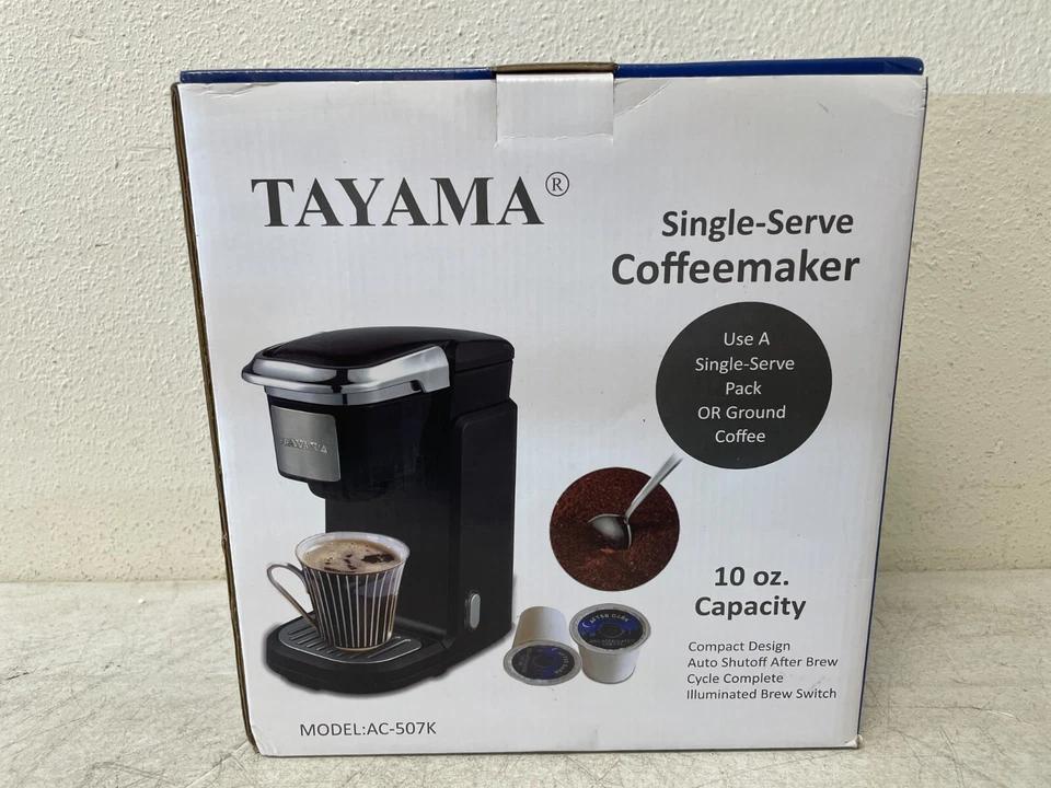 Tayama AC-507K Single-Serve K-Cup Coffee Maker Brewer – Compact & Easy Use - Изображение 2 из 4