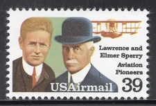 C114 * LAWRENCE AND ELMER SPERRY * U.S. Postage Stamp Mint