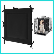Dog Crate Divider Panel, Black Thick Dog Kennel Divider with Ties, Puppy Acce...
