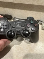 Sony PS2 BLACK Wired Controller OEM DualShock PlayStation 2 AUTHENTIC 