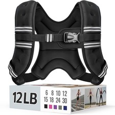 Zeerun Weighted Vest for Women  Men, Reflective, Adjustable Buckle