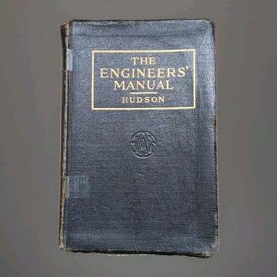 The Engineers' Manual Hudson 1917 (1926 Print) MIT Civil Electrical...
