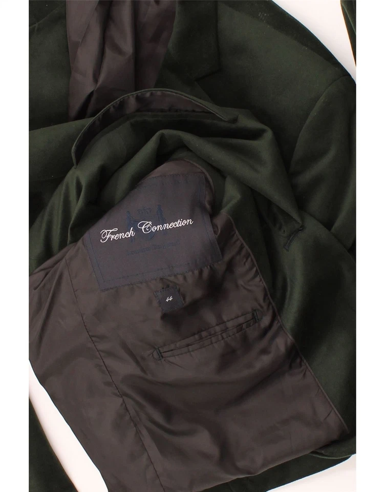 Chaqueta Blazer FRENCH CONNECTION Para Hombres 2 Botones UK 44 2XL Verde Poliéster BZ20 Foto 3 de 3