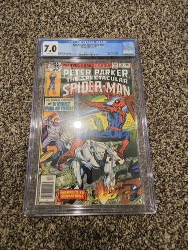 Marvel Comics SPECTACULAR SPIDER-MAN #25 1978 CGC 7.0 1ST CARRION NEWSSTAND