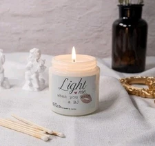 Funny Light Me When You Want a BJ Couple Lavander Scented Soy Candle 3.5oz Gift