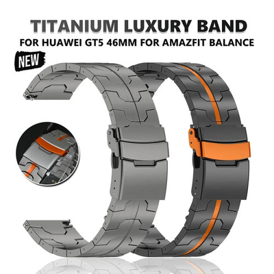#ad #ad Premium Titanium Watch Band 20mm 22mm Luxury Metal Strap for Samsung Huawei $39.99