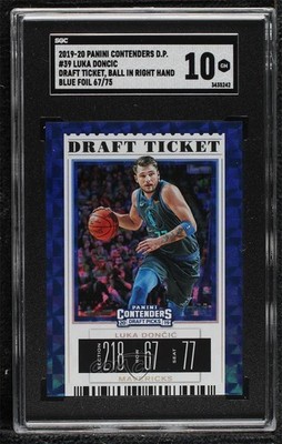 2019 Contenders Draft Picks Variation Ticket Hyper 67/75 Luka Doncic SGC 10 uk2
