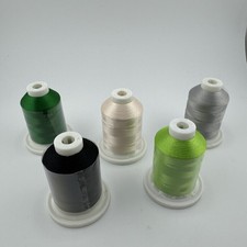 Brother Pacesetter Polyester Embroidery Thread 5 Spools 1100yds 3