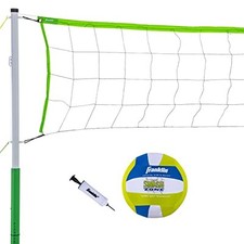 Franklin Sports Volleyball Set - Beach and Backyard Volleyball Net Set -