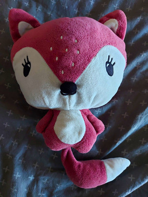 Plüsch Stofftier Fuchs rosa/weiß Kuscheltier, Altersempfehlung 1 2 Jahre