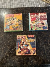 Lot Of 3 Vintage 8mm Film Popeye the Sailor - Champ, House Wrecker, Train Buster