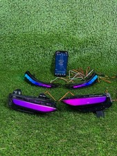 for 2014-2024 INFINITI Q50 RGB LED Mirror Sequential Signal Light & Fog Light