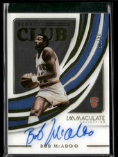 2021-22 Immaculate Collection #SCS-BMB Bob McAdoo Scorers Club Signatures #/75