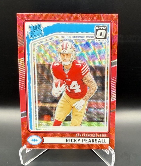 2024 Panini Donruss Rated Rookie Ricky Pearsall #318 Optic Preview Red Wave