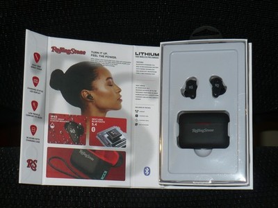 Rolling Stone Lithium Wireless Pro Earbuds, with Charging Case, Lasts 36hr