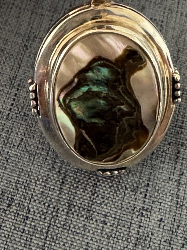 Joseph Esposito Abalone/Sterling Silver Snap Pendant - Picture 5 of 9
