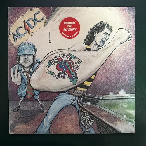 AC/DC Dirty Deeds Done Dirt Cheap Blue Roo - ALBERT 1st PRESS - product listing photo