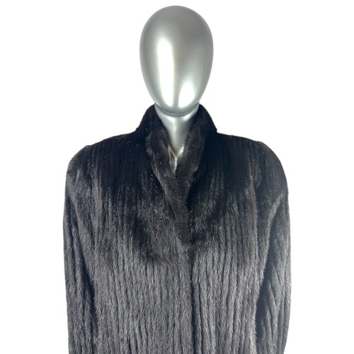 Ranch MINK Corded Jacket, Sz M, Certified Vintage Fur W/Storage Bag - Picture 8 of 10