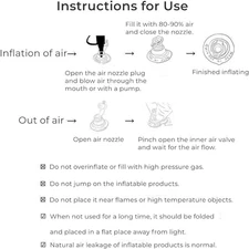 Swimming Pool Floats for Kids Ages 5-10, Inflatable Tubes With Simple Stripes...