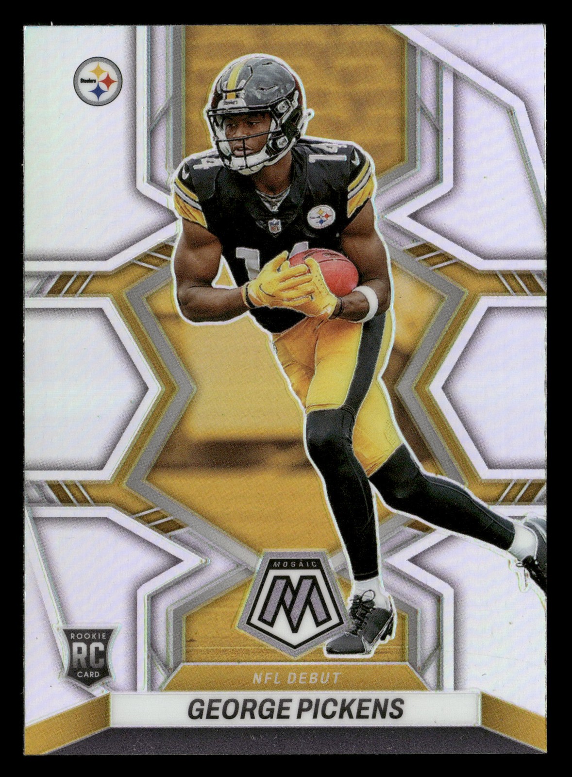 2022 Panini Mosaic #282 George Pickens Silver Rookie RC Card