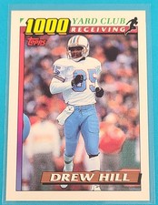 1991 Topps 1000 Yard Club #15 Drew Hill Houston Oilers FOOTBALL Card H9