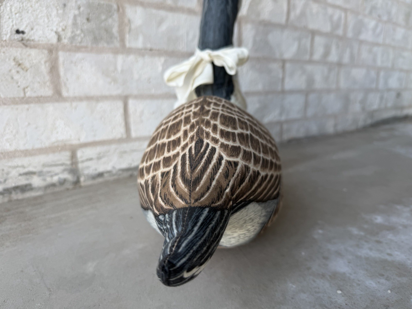 Large Canada Goose Stuffed Animal Plush Decorative Toy, Brown White Black thumbnail 5