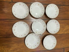 Set of 8 Abingdon Fine Porcelain China Berry Dessert Bowls Japan