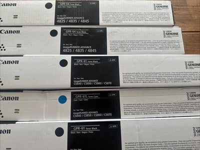 CLEARANCE CANON GPR 61 64 LOT 8 CARTRIDGES SEALED XEROX VERSALINK C405 6600