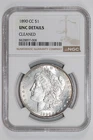1890-CC MORGAN DOLAR NGC UNC DETAILS