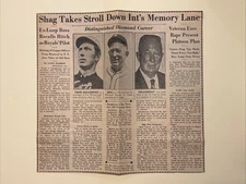 Shag Shaugnessy Fort Wayne Montreal 1961 Sporting News Baseball 10X10 Panel