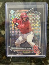 2025 BOWMAN CHROME DRAFT RAINIEL RODRIGUEZ BLACK GEOMETRIC REFRACTOR #4/10 SSP
