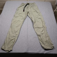 Vintage Gramicci Pants Mens Medium Gray/Green Made in USA Belted Climbing 90s
