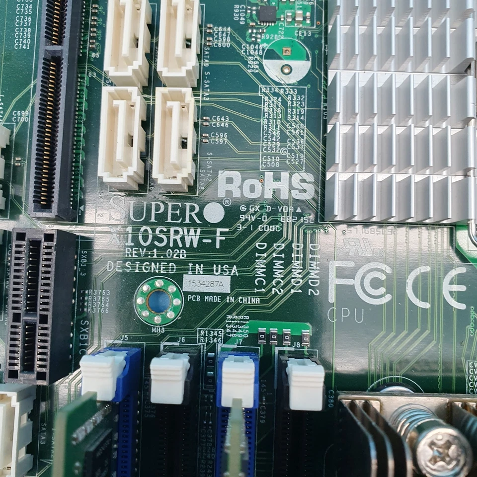 Supermicro X10SRW-F LGA2011 Server Motherboard with Xeon E5-2623 v3 & 32GB DDR4 - Image 3 of 4