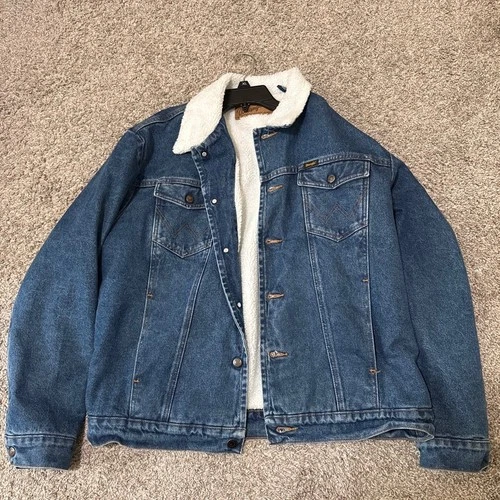 Large Mens Wrangler Jean Jacket - product listing photo