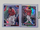 ROMAN ANTHONY 2024 BOWMAN'S BEST AND BOWMAN CHROME REFRACTOR 2-CARD LOT Q3409