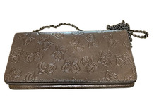 Borsa a tracolla Bottega Veneta farfalla marrone goffrata tracolla a catena...